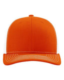 Richardson 112 — Snapback Trucker Cap — Orange/ White front
