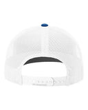 Richardson 112 — Snapback Trucker Cap — Royal/ White back
