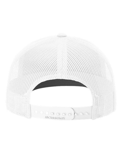 Richardson 112 — Snapback Trucker Cap — White back