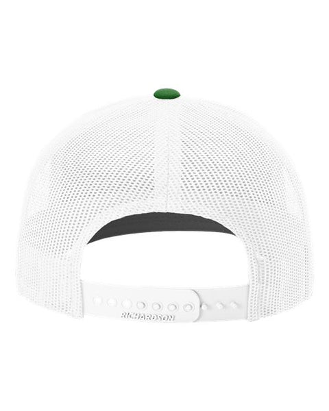 Richardson 112 — Snapback Trucker Cap — Kelly/ White back