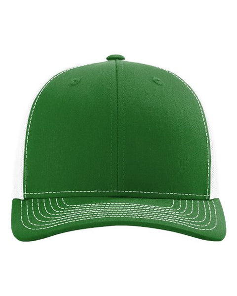 Richardson 112 — Snapback Trucker Cap — Kelly/ White front