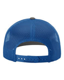 Richardson 112 — Snapback Trucker Cap — Charcoal/ Royal back