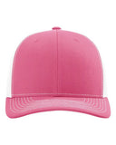Richardson 112 — Snapback Trucker Cap — Hot Pink/ White front
