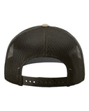 Richardson 112 — Snapback Trucker Cap — Khaki/ Coffee back