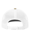 Richardson 112 — Snapback Trucker Cap — Khaki/ White back