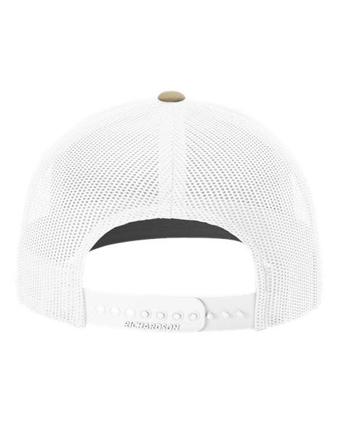 Richardson 112 — Snapback Trucker Cap — Khaki/ White back
