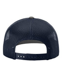Richardson 112 — Snapback Trucker Cap — Charcoal/ Navy back