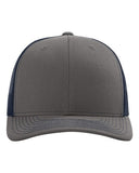 Richardson 112 — Snapback Trucker Cap — Charcoal/ Navy front