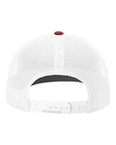 Richardson 112 — Snapback Trucker Cap — Cardinal/ White back