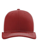 Richardson 112 — Snapback Trucker Cap — Cardinal/ White front