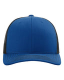 Richardson 112 — Snapback Trucker Cap — Royal/ Black front