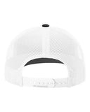 Richardson 112 — Snapback Trucker Cap — Red/ White/ Black back