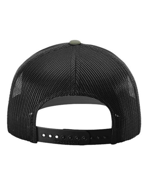 Richardson 112 — Snapback Trucker Cap — Loden/ Black back