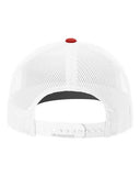Richardson 112 — Snapback Trucker Cap — Navy/ White/ Red back