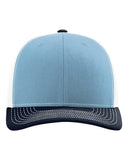 Richardson 112 — Snapback Trucker Cap — Columbia Blue/ White/ Navy front