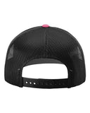 Richardson 112 — Snapback Trucker Cap — Hot Pink/ Black back