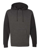 Independent Trading Co. IND4000 — Unisex Heavyweight Hooded Sweatshirt — Charcoal Heather/ Black front