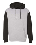 Independent Trading Co. IND4000 — Unisex Heavyweight Hooded Sweatshirt — Grey Heather/ Black front