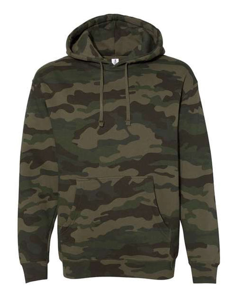Independent Trading Co. IND4000 — Unisex Heavyweight Hooded Sweatshirt — Forest Camo front
