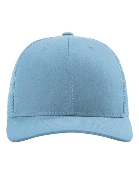 Richardson 112 — Snapback Trucker Cap — Columbia Blue front