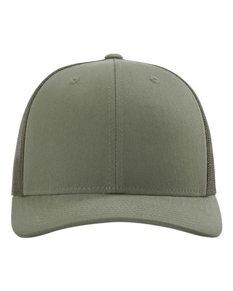 Richardson 112 — Snapback Trucker Cap — Loden front
