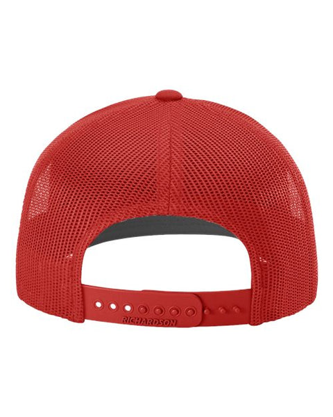 Richardson 112 — Snapback Trucker Cap — Red back
