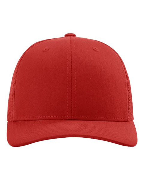 Richardson 112 — Snapback Trucker Cap — Red front