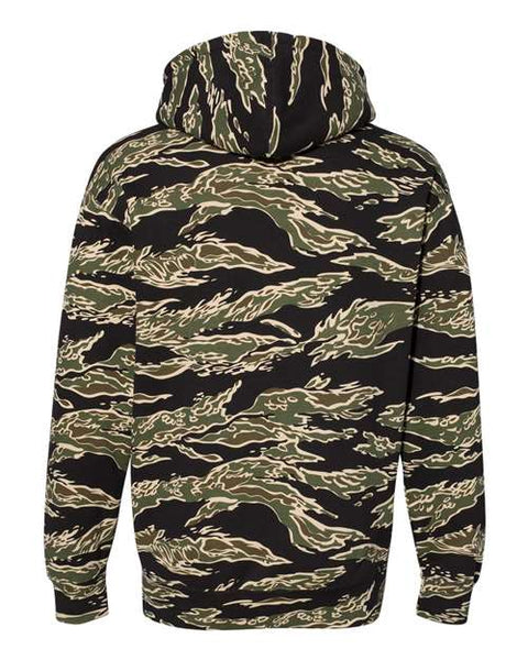 Independent Trading Co. IND4000 — Unisex Heavyweight Hooded Sweatshirt — Tiger Camo back