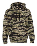 Independent Trading Co. IND4000 — Unisex Heavyweight Hooded Sweatshirt — Tiger Camo front