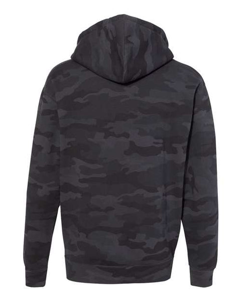 Independent Trading Co. IND4000 — Unisex Heavyweight Hooded Sweatshirt — Black Camo back