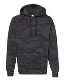 Independent Trading Co. IND4000 — Unisex Heavyweight Hooded Sweatshirt — Black Camo front