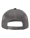 Richardson 112 — Snapback Trucker Cap — Navy/ Charcoal back