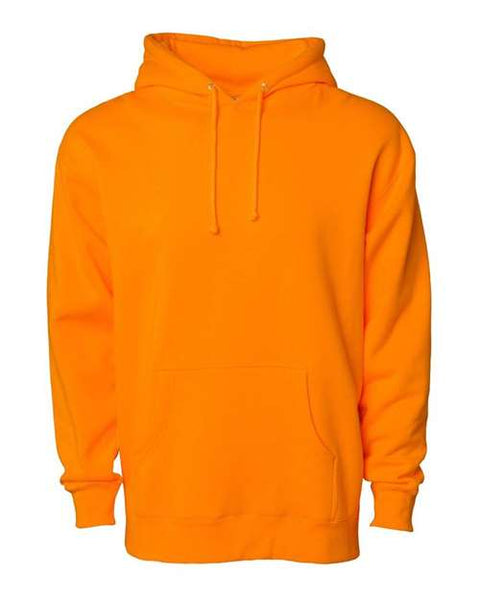Independent Trading Co. IND4000 — Unisex Heavyweight Hooded Sweatshirt — Safety Orange front