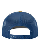 Richardson 112 — Snapback Trucker Cap — Biscuit/ True Blue back