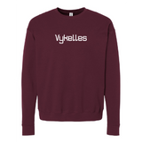 Embroidered Vykelles Maroon Crewneck
