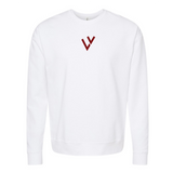 Printed Vykelles White Crewneck Sweatshirt