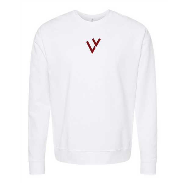Printed Vykelles White Crewneck Sweatshirt
