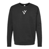 Printed Vykelles Black Crewneck Sweatshirt