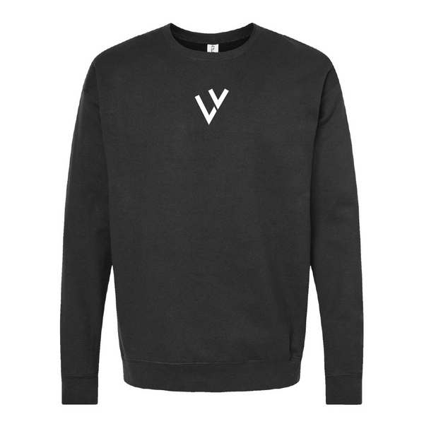 Printed Vykelles Black Crewneck Sweatshirt