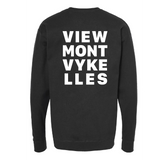 Printed Vykelles Black Crewneck Sweatshirt