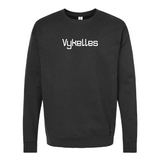 Embroidered Vykelles Black Crewneck