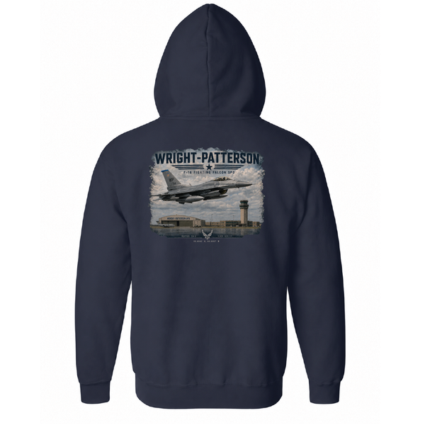 F-16 Wright-Patterson Zip Hooded Sweatshirt
